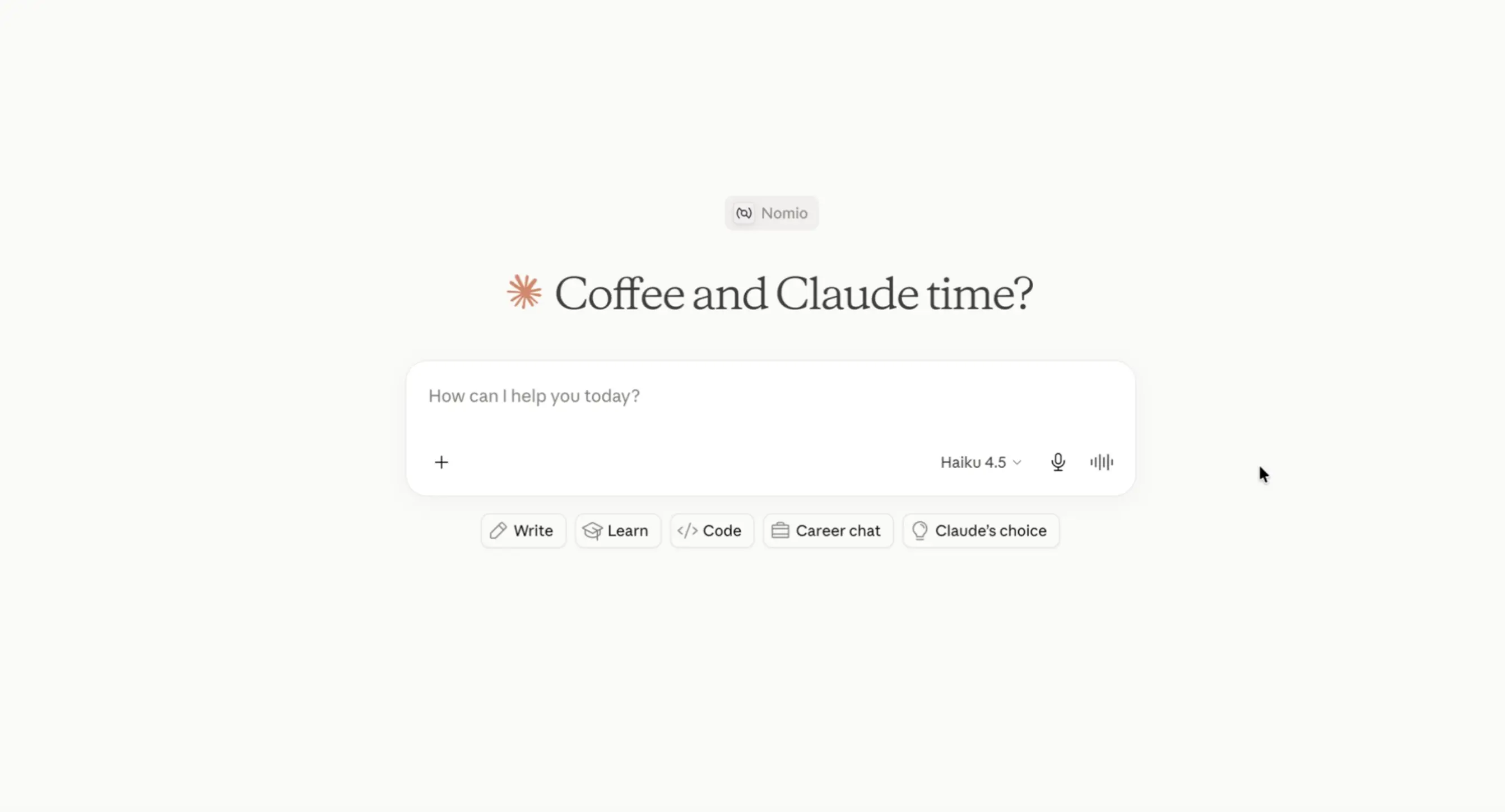 Claude user interface Claude user interface