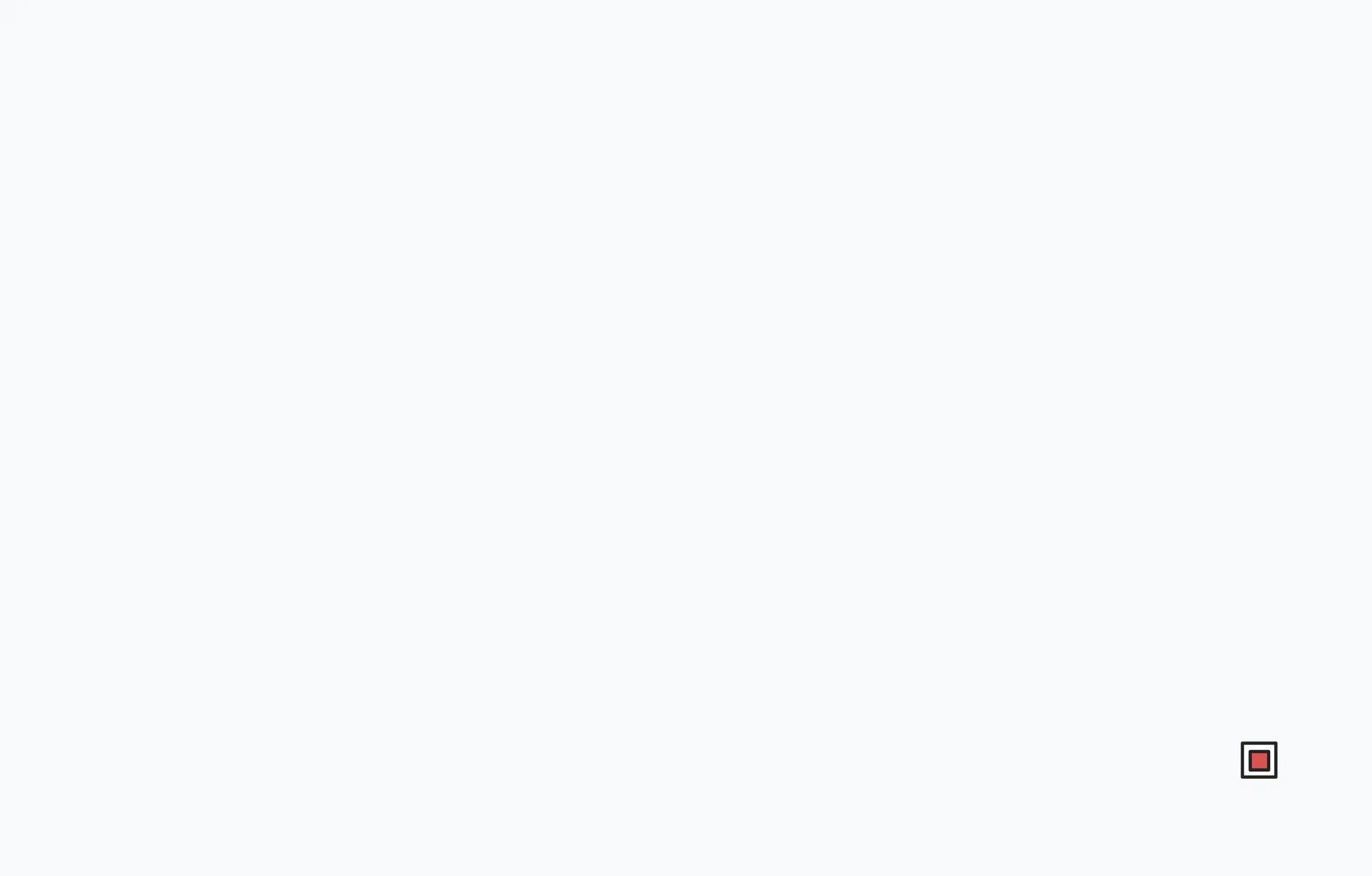 Small white rectangle and small red dot Small white rectangle and small red dot